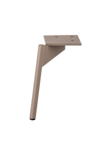 CLAYTON | Set of 4 Legs and 16 Screws | Beige Finish | H.20 cm | Legs for Sofas and Armchairs