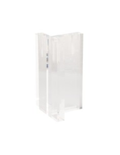 T LEG | SET 2 Transparent Plastic Legs | H.36 L.12x12 | Floating Bed and Sofa Effect 2