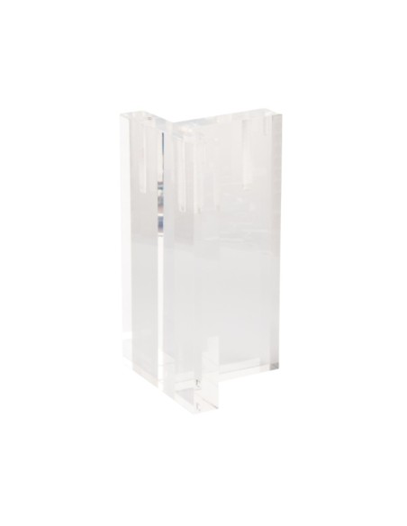 T LEG | SET 2 Transparent Plastic Legs | H.36 L.12x12 | Floating Bed and Sofa Effect