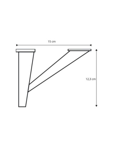 SETA | SET da 4 Piedi e 16 Viti | Cromato | H. 12,30 cm | Piedini per divani e poltrone |