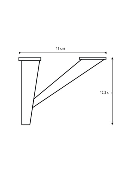 SETA | SET da 4 Piedi e 16 Viti | Cromato | H. 12,30 cm | Piedini per divani e poltrone |