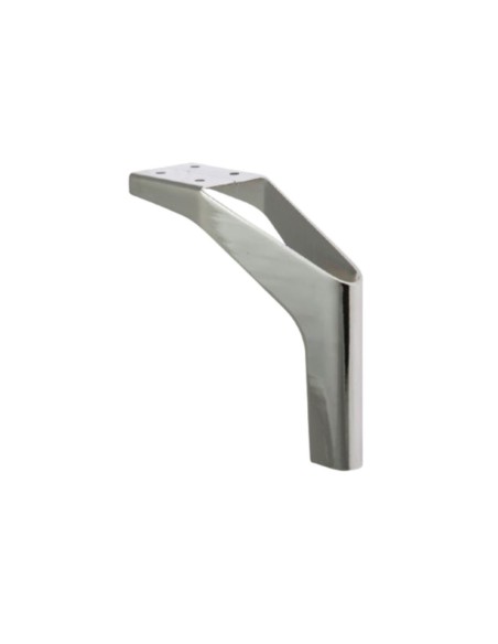 SALLY | Set of 4 Legs and 16 Screws | Chrome Finish | H.15,5 cm | Legs for Sofas and Armchairs