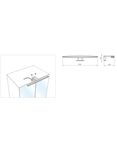 ELLI IP44 | Bathroom lamp | Lamp: Chrome | Light: Cold Light | Voltage: 12V