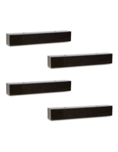 KILO | SET da 4 Piedi | Nero Opaco | H.4 x L. 11 cm | Piedini per divani e poltrone |