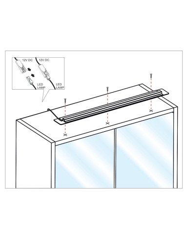 CELINA BLACK | Bathroom LED lamp | Lamp: Black | Light: Cold Light | Voltage: 12V