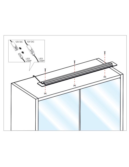 CELINA BLACK | Bathroom LED lamp | Lamp: Black | Light: Cold Light | Voltage: 12V