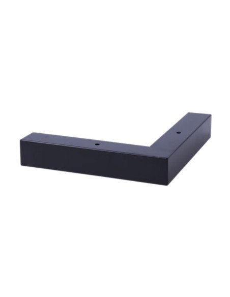 CANTON | SET da 4 Piedi | Nero Opaco | H.4,5 L. 22 x 22 cm | Piedini per divani e poltrone |