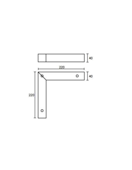 CANTON | SET da 4 Piedi | Nero Opaco | H.4,5 L. 22 x 22 cm | Piedini per divani e poltrone |