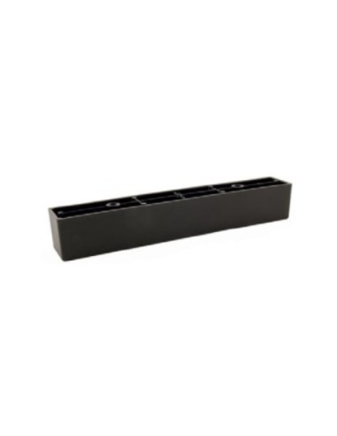 KILO P | SET da 4 Piedi | Nero Opaco | H.3,5 x L. 22 cm | Piedini per divani e poltrone