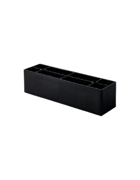 ANTA P | SET da 4 Piedi | Nero Opaco | H.5,5 x L. 22 cm | Piedini per divani e poltrone