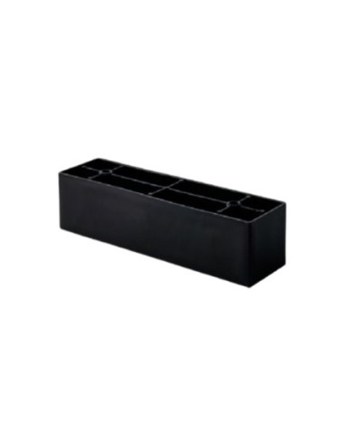 ANTA P | SET da 4 Piedi | Nero Opaco | H.5,5 x L. 30 cm | Piedini per divani e poltrone
