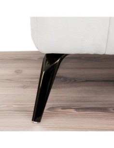 ROBIN | Set of 4 Legs and 16 Screws | Black Nickel Finish | H.13 cm | Legs for Sofas and Armchairs 2