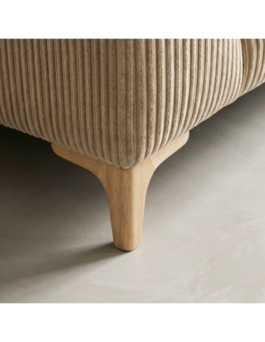 ALINA | SET of 4 Wooden Legs | Natural Color | Height 10 cm | Sofas and Furniture Wooden Legs