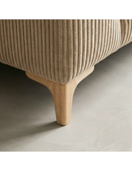 ALINA | SET of 4 Wooden Legs | Natural Color | Height 10 cm | Sofas and Furniture Wooden Legs