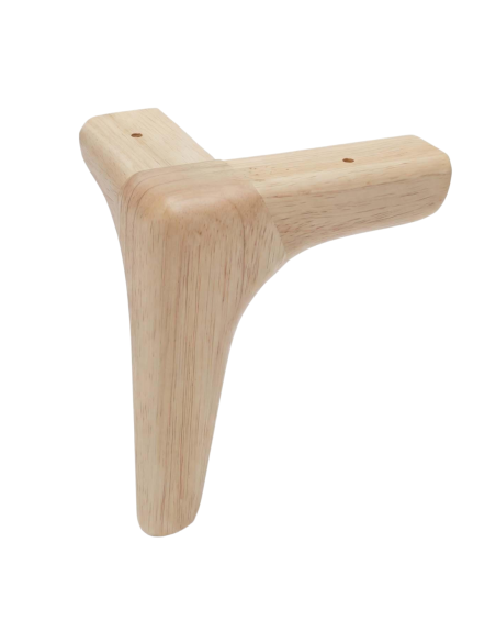 ALINA | SET of 4 Wooden Legs | Natural Color | Height 10 cm | Sofas and Furniture Wooden Legs