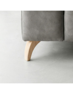 DIVA | SET 4 Piedi in Legno | Colore Naturale | Altezza 12 cm | Gambe in Legno per divani e mobili 2