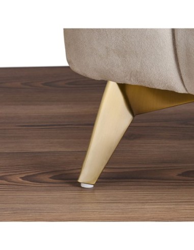 STARDUST | Set of 4 Legs and 16 Screws | Gold Finish | H.13 cm | Legs for Sofas and Armchairs
