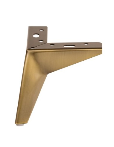 STARDUST | Set of 4 Legs and 16 Screws | Gold Finish | H.13 cm | Legs for Sofas and Armchairs