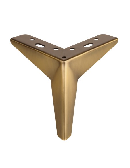 STARDUST | Set of 4 Legs and 16 Screws | Gold Finish | H.13 cm | Legs for Sofas and Armchairs