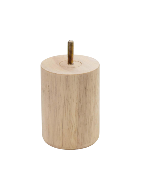 GARDEN | SET 4 Piedi in Legno | Colore Naturale | Altezza 8 cm | Gambe in Legno per divani e mobili