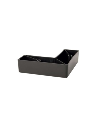 CANTON P | SET da 4 Piedi | Nero Opaco | H.3,5 L. 13 x 13 cm | Piedini per divani e poltrone