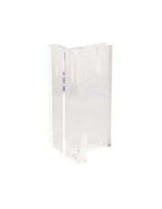 T LEG | SET 2 Transparent Plastic Legs | H.10 L.12x12 | Floating Bed and Sofa Effect 2