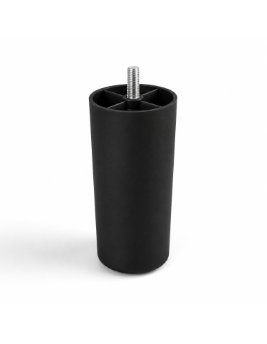 GIAMAICA NERO | SET da 4 piedi in plastica | Nero | H. 15 cm