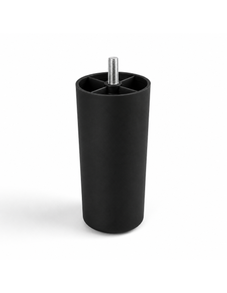 GIAMAICA NERO | SET da 4 piedi in plastica | Nero | H. 15 cm