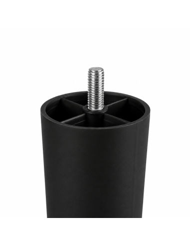 GIAMAICA NERO | SET da 4 piedi in plastica | Nero | H. 15 cm