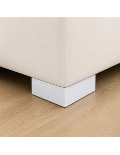 SIS VENEZIA 20/15 | SET of 4 Wooden Legs | Satin Color | H.5,5 - L.20x15 cm | Sofas and Furniture Wooden Legs 2