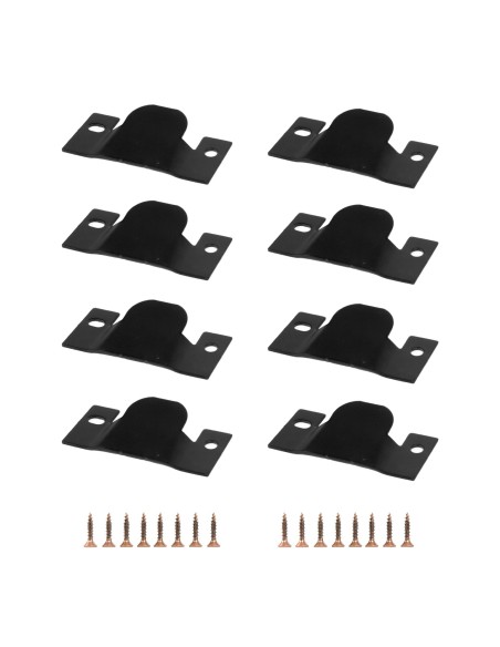 M-68 | SET da 4 coppie e 16 viti | Giunzione a Gancio | Dimensioni: 89x40 mm | Finitura: Nero