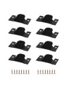 M-68 | SET da 4 coppie e 16 viti | Giunzione a Gancio | Dimensioni: 89x40 mm | Finitura: Nero
