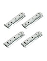 BAIONETTA ZINCATA F | SET da 4 coppie | Lunghezza: 13 cm | Baionetta per fissaggio moduli divano e scomponibili