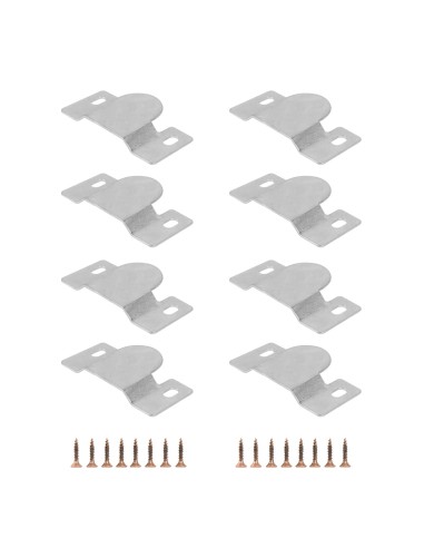 M-68 | SET da 4 coppie+16 viti | Giunzione a Gancio Divani | Finitura: Zincata | Dimensioni: 89×40 mm | Interasse fori: 68 mm