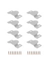 M-68 | SET of 4 pairs + 16 screws | Hook connector for Sofas | Finish: Zinc-plated | Dimensions: 89×40 mm