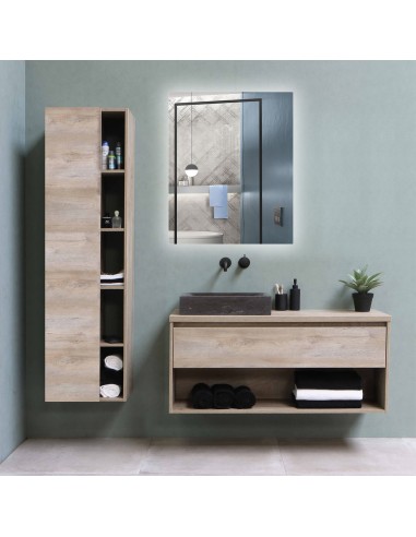 SP1 | Rectangular LED Lighting Mirror | Dimensions: 80 x 65 cm | Cold Light | Backlit Mirror