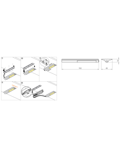 NIKKA SWITCH | Lamp for kitchen or cabinets | Lamp: Aluminum | Light: Cold Light | Voltage: 12 V 2