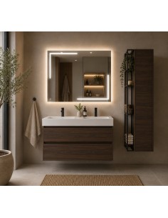 SP3 | Specchio da Parete LED Rettangolare | Accensione Touch | Dimensione: 100x65 cm | Luce: NW