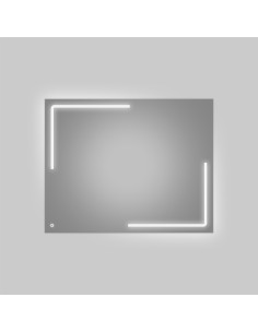 SP3 | Specchio da Parete LED Rettangolare | Accensione Touch | Dimensione: 100x65 cm | Luce: NW 2