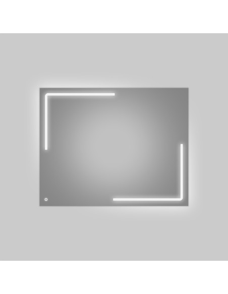 SP3 | Specchio da Parete LED Rettangolare | Accensione Touch | Dimensione: 100x65 cm | Luce: NW