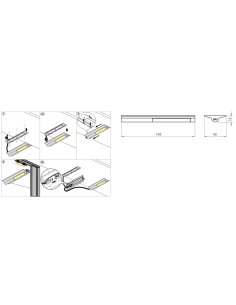 NIKKA DOOR ALUMINUM | Locker and Cabinet Lamp with Sensor | Light: Natural Light | Voltage: 12 V 2