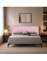 TESTIERA VELLUTO | Colore: Rosa | Cuciture: Righe | Dimensioni: 180X80