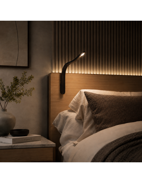 SILKA BLACK | Lampada LED Flessibile | Accensione Touch | Colore Lampada: Nero | Luce: NW | Voltaggio: 12 V