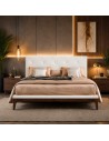 HEADBOARD | Faux leather Backrest | Color: White | Diamond Stitching | Dimension: 160X60
