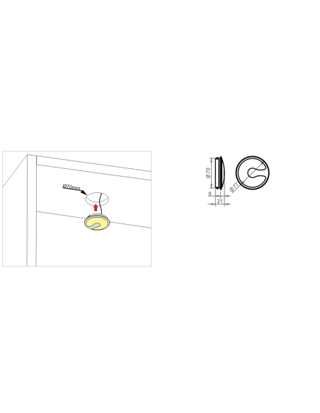 OVO | Kitchen lamp | Lamp: Aluminum | Light: Cold Light | Voltage 12 V