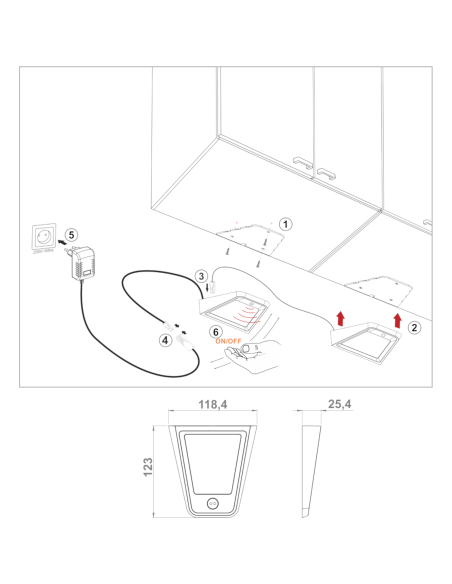 JUNO MOVEMENT ALLUMINIO | Lampada per cucina |