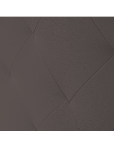 TESTIERA | Spalliera in Ecopelle | Colore Grigio Scuro | Cuciture Rombo | Dimensioni L.180 H.80