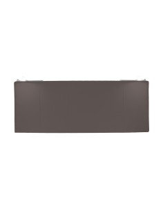 TESTIERA | Spalliera in Ecopelle con 2 Lampade a Led Touch | Colore Grigio Scuro | Cuciture Righe | Dimensioni L.180 H.80 2