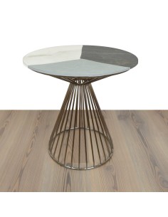 Tavolino TIPI' | Pietra Reale - Zaha Stone | Dimensione Base: 42x33 cm | Altezza: 44 cm