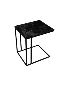 WHISKY Side Table | Black Marble | Sofa Side Table | Base Dimensions: 40x48 cm | Height: 55 cm 2